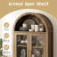 71'' Tall Arched Storage Display Cabinet-114229064