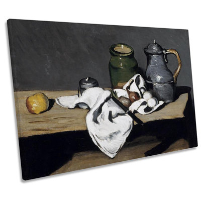Paul Cézanne Still Life Kettle - Wrapped Canvas Print