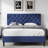 Bed Frame with Headboard, Upholstered Platform Bed with Button Tufted Desigh-93033504-93033507
