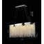 Lustre en cristal perlé transitionnel à DEL