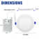 6in Colour Adjustable LED Recessed Downlight with Night Light 6 Pack