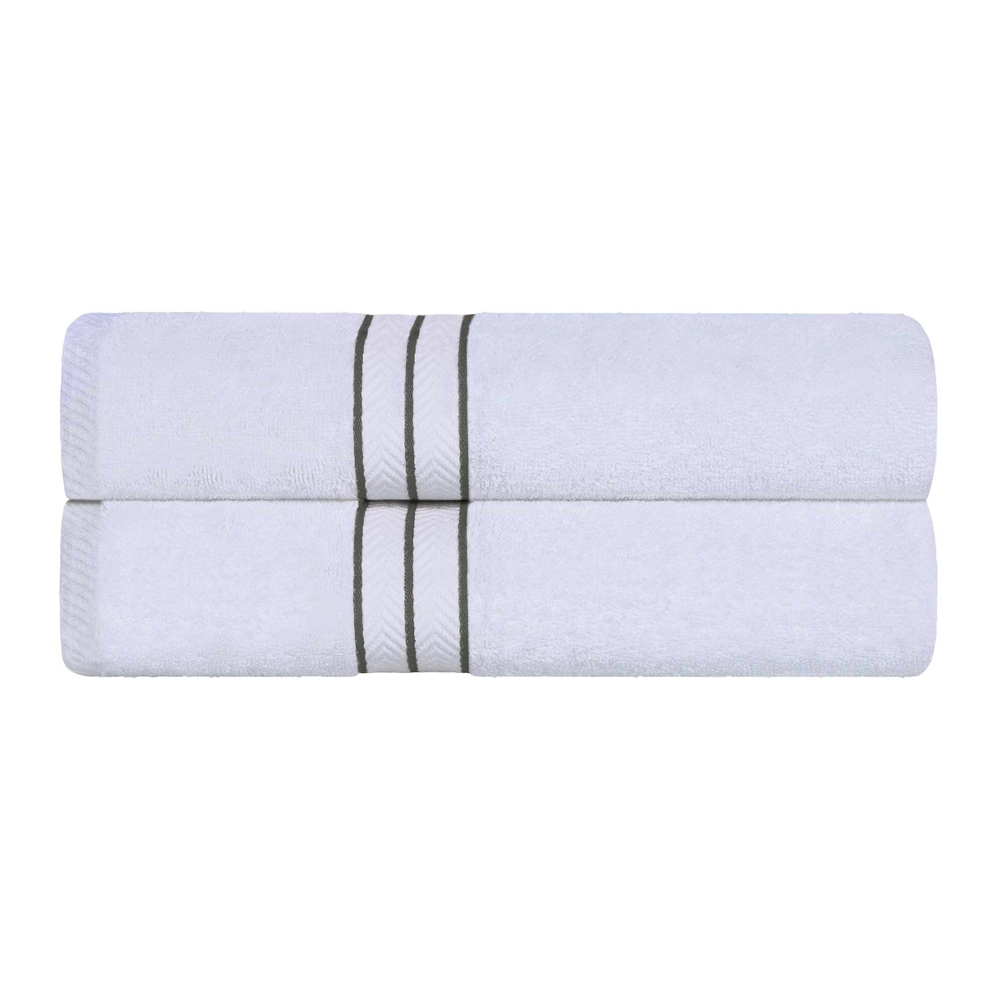 Josann Highly Absorbent 800 GSM Turkish Cotton Bath Towels, Charcoal