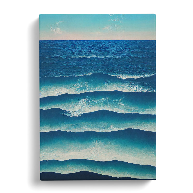 Seascape Painting Conceptual Art - Wrapped Canvas, 76cm H x 50cm W x 3cm D