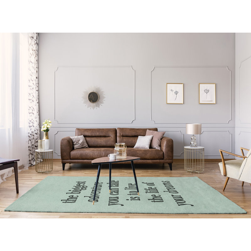 Quotes Chenille Indoor Rug, Rectangle 9' x 12'