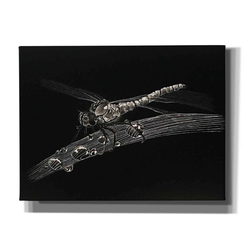 «Dragonfly» par Avery Multers, art mural sur toile, H 12 po x l 16 po x P 0,75 po