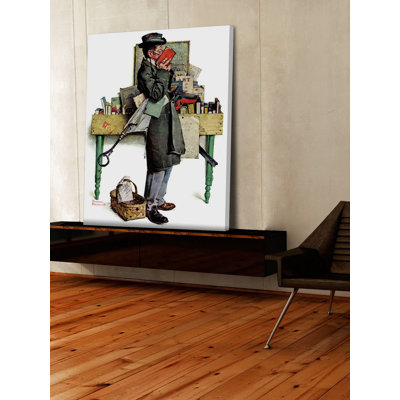 « passionné » par norman rockwell, reproduction d’art sur toile tendue