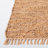 Vintage Leather Flat Weave Recycled Leather/Cotton Solid Color Rug in Brown-204762047