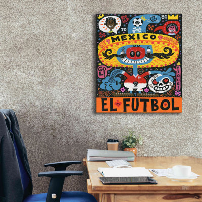 «Harro La Mascota Del Mundial» par Jorge R. Gutierrez - reproduction d'art sur toile tendue