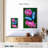 Brampt Blue Morpho On Pink Orchid-108413641