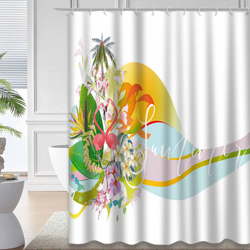 Rideau de douche FloralSeries, L 72 po x l 84 po