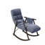 Chaise berçante pliante rembourrée décontractée - dossier / repose-pieds réglable, poches latérales, multi-scène-940515613