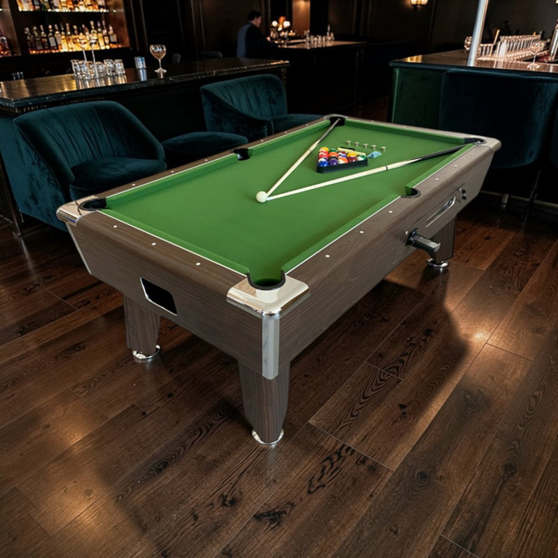 Table de billard avec monnayeur manuel, retour de balle et accessoires EAGLE 8 pi