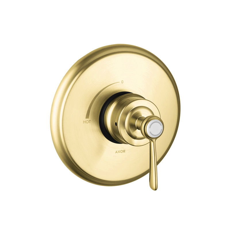 AXOR Montreux Pressure Balance Valve Trim Only, Brushed Gold Optic