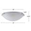 12 po Plafonnier encastré en nickel brossé avec verre albâtre (paquet de 6)-461547060