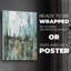«Abstract Turquoise Forest I», impression sur toile seulement - non encadrée-358791104