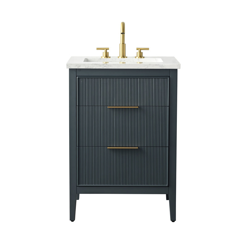 Emma 24" W Single Vanity, Vintage Blue