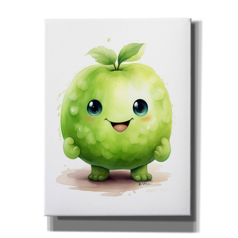 «Cut Fruit Monster 2» par Momart, art mural sur toile, 12 po x 16 po, H 16 po x l 12 po x P 0,75 po