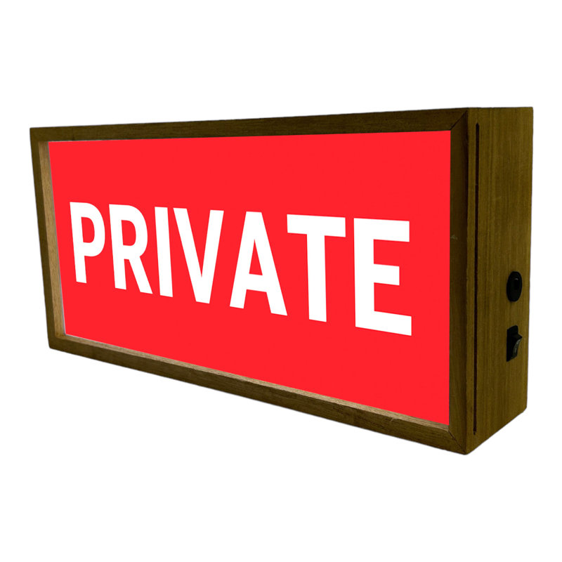 Rances Private 15" LED Sign