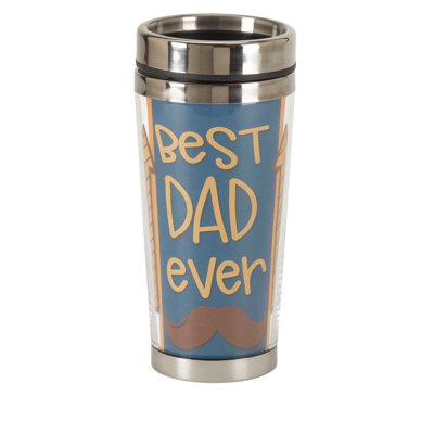 Dicksons Inc 16oz. Double Wall Insulated Stainless Steel Travel Mug