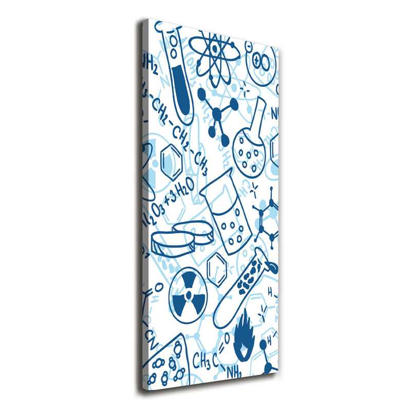 Chemistry Background - Wrapped Canvas Print