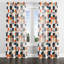 Panneaux de rideaux Modern - Rideau à oeillets orange minimaliste - 1 panneau-1310710745-1310710746