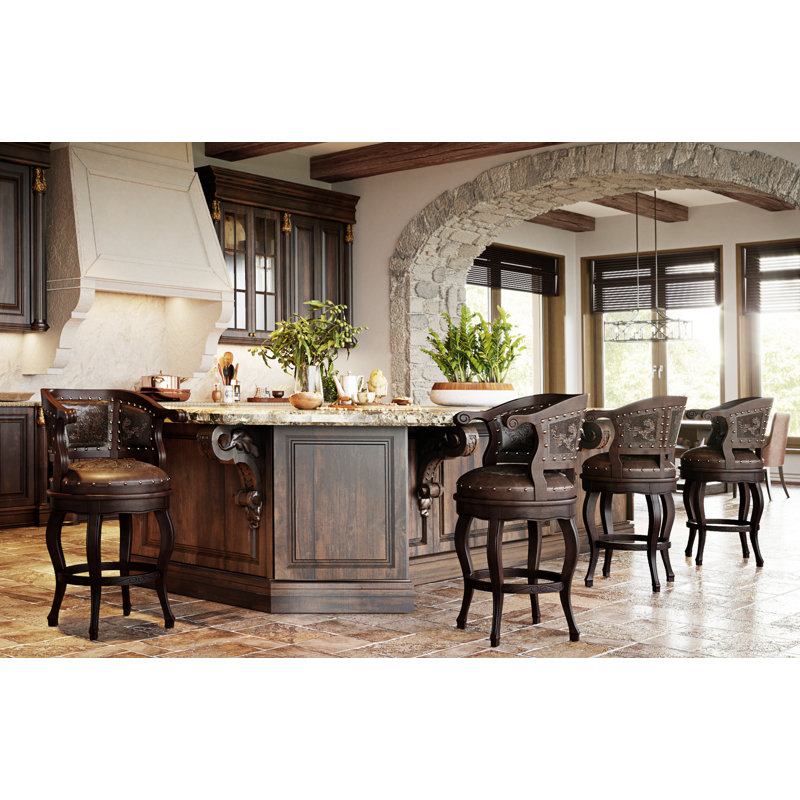 Cardinal Swivel Solid Wood 30" Bar Stool
