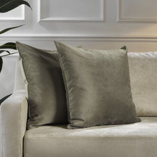 Housse de coussin en velours mat (Ensemble de 2)