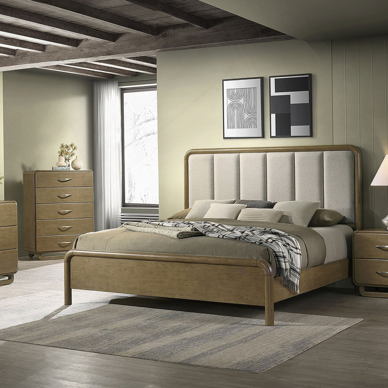 Tully Nutmeg Upholstered Queen Bed