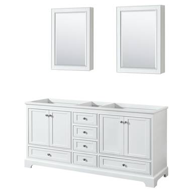 72 Double Bathroom Vanity Base Only RTA Cabinet Store Base Finish: Weston Espresso - Configuration #3