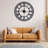 Oversized Round Metal Wall Clock, Large 32" Roman Numeral Silent Non Chime Clock, Home Office Decor-1548413570