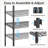 VIPEK R2 Heavy Duty Rolling Garment Rack, 3-Tier Adjustable Freestanding Closet with Double Rods & Hooks, Metal Clothing Storage Rack,White-978227196