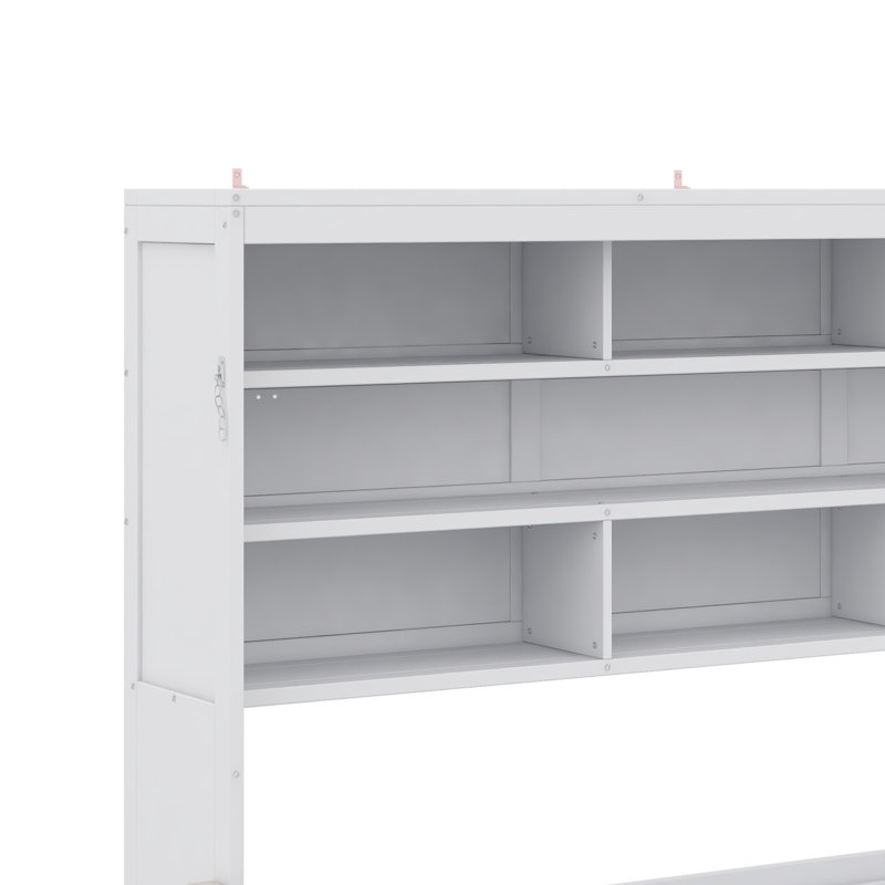 Lit escamotable avec canapÃ© et Ã©tagÃ¨res de rangement intÃ©grÃ©es, idÃ©al pour les petits appartements