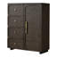 Ensemble de chambre à coucher Freda 4 pièces avec plateforme et baldaquin-2112710079-2112710087