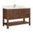 Aged Dark Brown Oak/Brushed Gold
