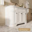 Meuble-lavabo simple autoportant 48 po avec comptoir en pierre ingénieur, 48 po, assemblé à la main, certificat EPA-133572849