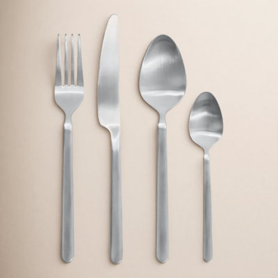 STELLA 16 Piece 18/10 Stainless Steel Flatware Set, Service for 4