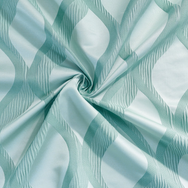 Campana Room Darkening Curtain Single Panel, 54" W x 84" L, Pearl Blue