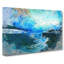 Boats Docked In The Harbour In Abstract - Wrapped Canvas Painting-55316274