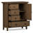 Redmond 39"W Solid Wood Transitional Medium Storage Cabinet with 4 Drawers, Adjustable Shelf and Antique Brass Hardware-391440657