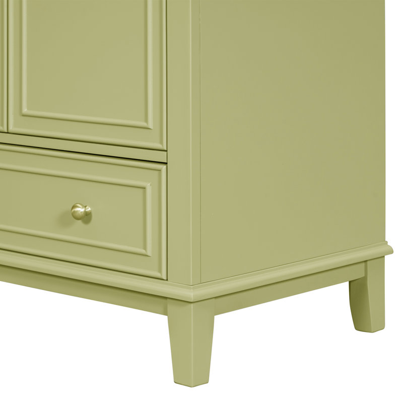 Meuble-lavabo simple 30 po, Vert