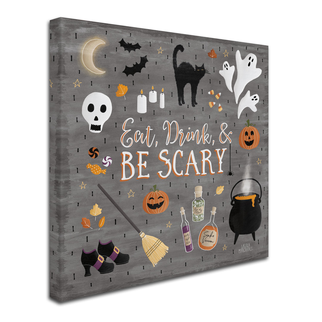 " Haunted Halloween I " by Laura Marshall Trademark Fine Art 