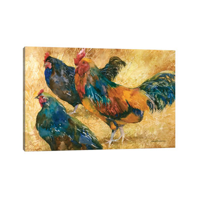 Threes A Crowd by Annelein Beukenkamp - Wrapped Canvas Painting