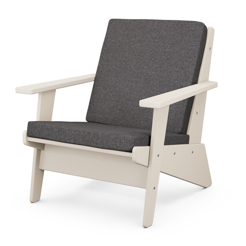 Riviera Modern Lounge Chair, Ash Charcoal, Sand
