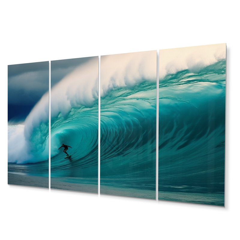 Ensemble de 4 décorations murales Hawaiian Surf Dream I
