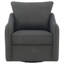 Fauteuil pivotant rembourré gris anthracite Nikko-247768435