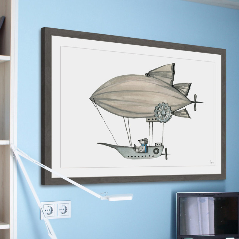 «Voyager», reproduction encadrée, H 16 po x l 24 po x P 1,5 po