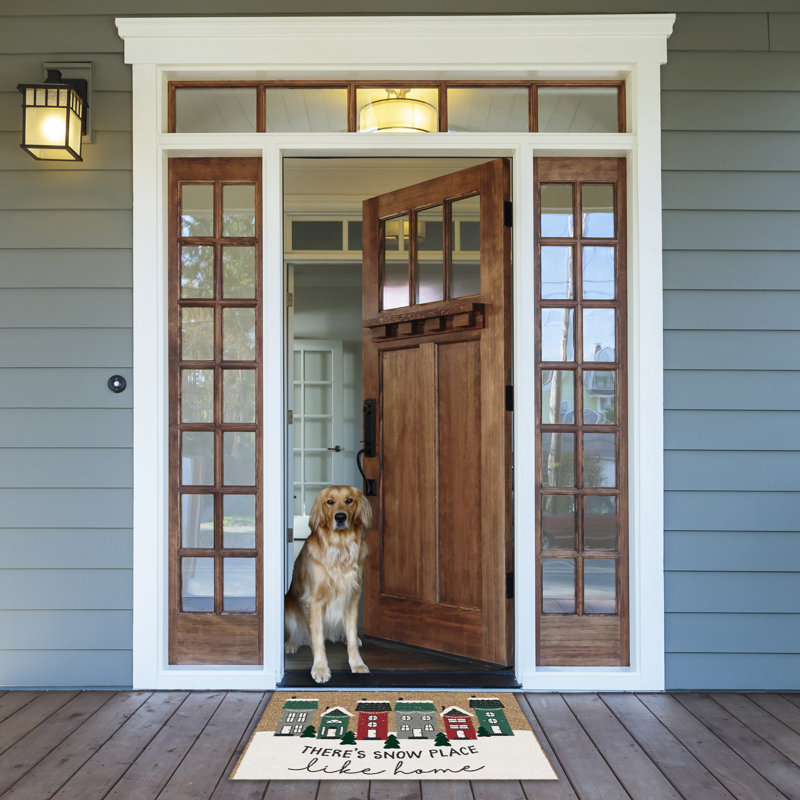 Kaesha Non-Slip Christmas Outdoor Doormat