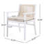 Ensemble de 2 chaises de salle à manger d'extérieur