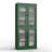 32" 100% Solid Wood Freestanding Bathroom Cabinet with Frosted Glass Doors & Adjustable Shelves – Modern Bathroom Storage-1919678309