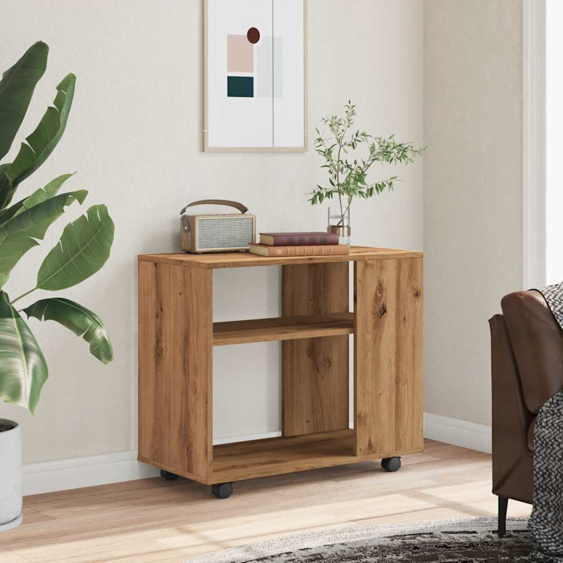 Aila Side Table 70x35x55 cm Engineered Wood, Old Wood